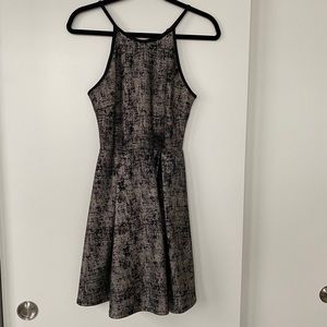 Black & gold shimmer dress